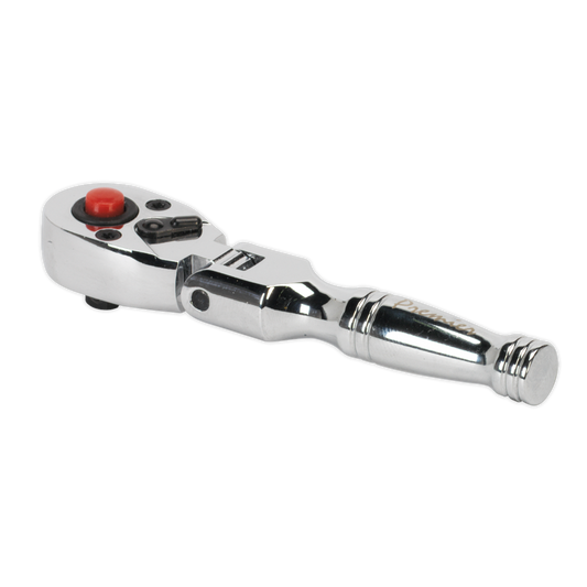 Sealey 1/4"Sq Drive Stubby Flexi-Head Ratchet Wrench AK660SF