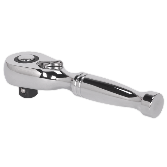 Sealey 3/8"Sq Drive Stubby Pear-Head Ratchet Wrench - Flip Reverse AK661S
