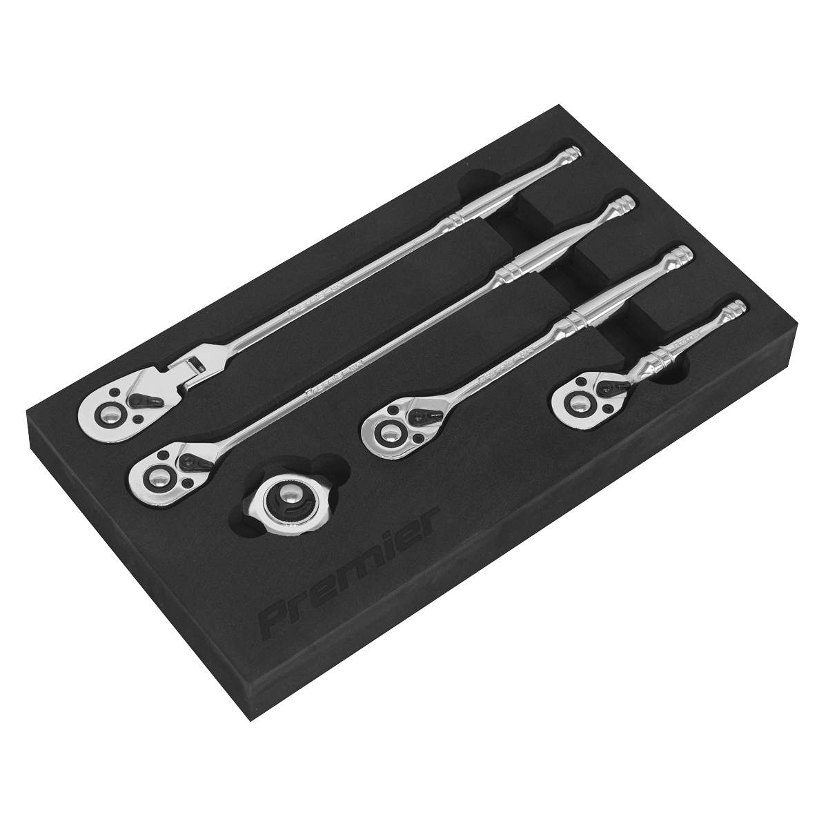Sealey 5pc 3/8"Sq Drive Master Ratchet Wrench Set - Flip Reverse AK667238M