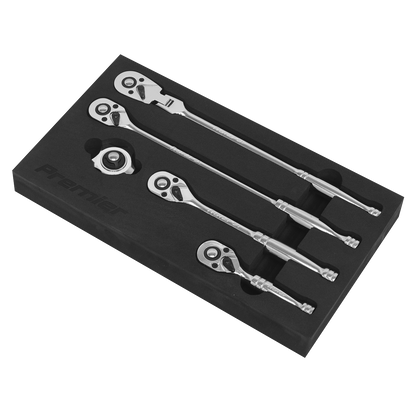Sealey 5pc 3/8"Sq Drive Master Ratchet Wrench Set - Flip Reverse AK667238M
