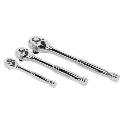 Sealey 3pc Ratchet Wrench Set - Flip Reverse AK6672