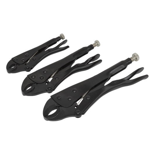 Sealey 3pc Locking Pliers Set AK668