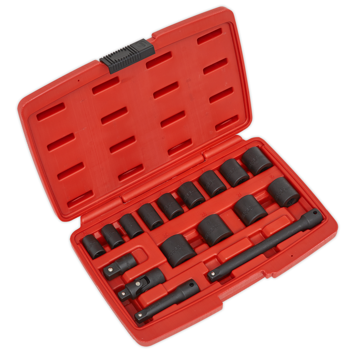 Sealey 17pc 3/8"Sq Drive Impact Socket Set AK68217