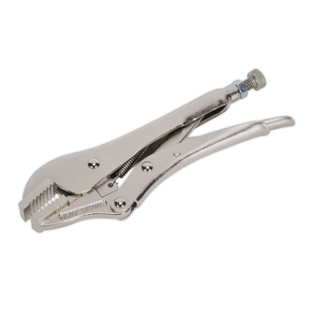 Sealey 185mm Locking Pliers Straight Jaws 0-30mm Capacity AK6822