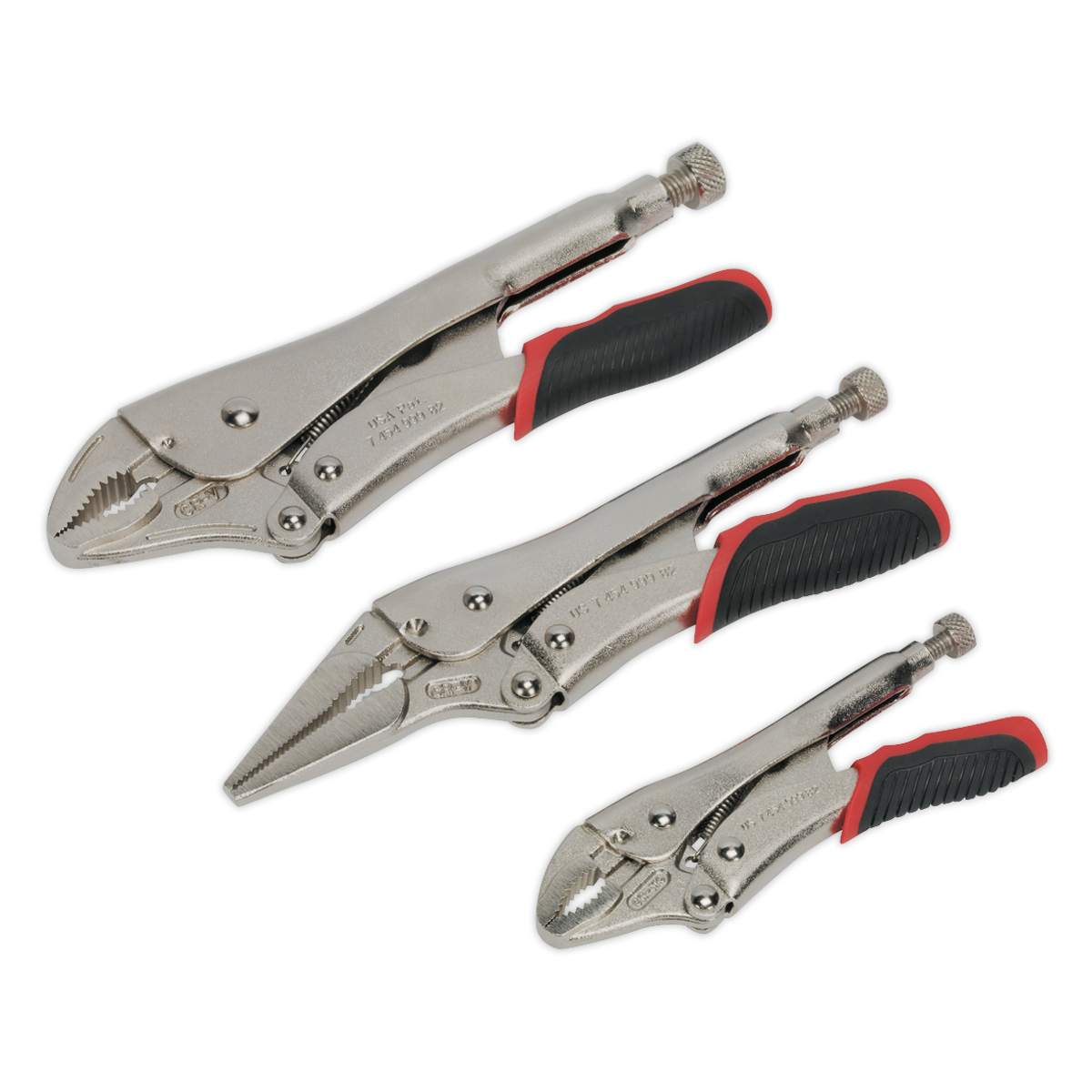 Sealey 3pc Quick Release Locking Pliers Set AK6863