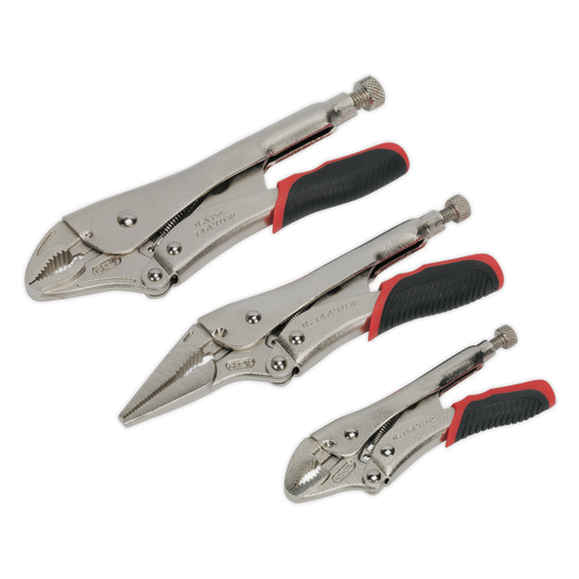 Sealey 3pc Quick Release Locking Pliers Set AK6863
