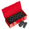 Sealey 13pc 3/4"Sq Drive Impact Socket Set Deep - Metric/Imperial AK687