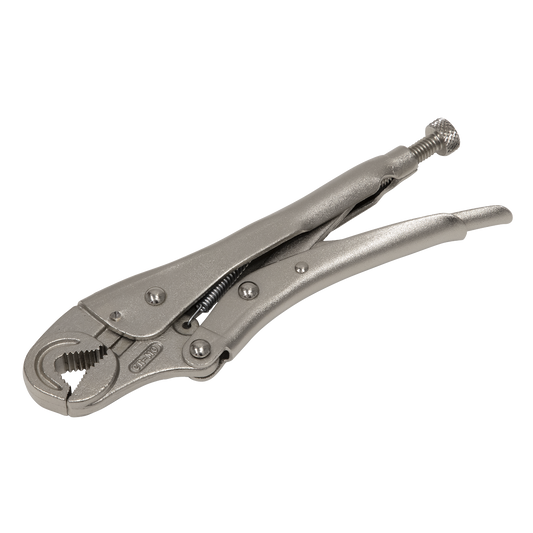 Sealey 195mm Locking Pliers Round Jaws 0-35mm Capacity AK6871