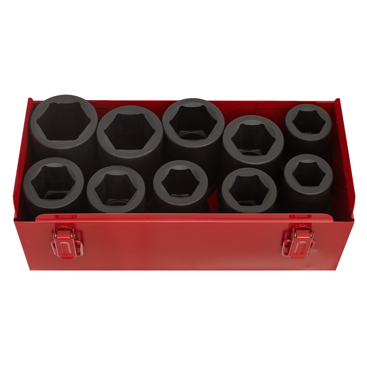 Sealey 10pc 1"Sq Drive Deep Impact Socket Set - Metric/Imperial AK689