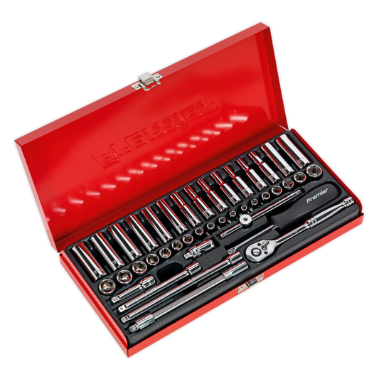 Sealey 41pc 1/4"Sq Drive Socket Set - Metric/Imperial AK690