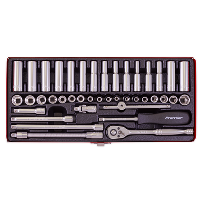 Sealey 41pc 1/4"Sq Drive Socket Set - Metric/Imperial AK690