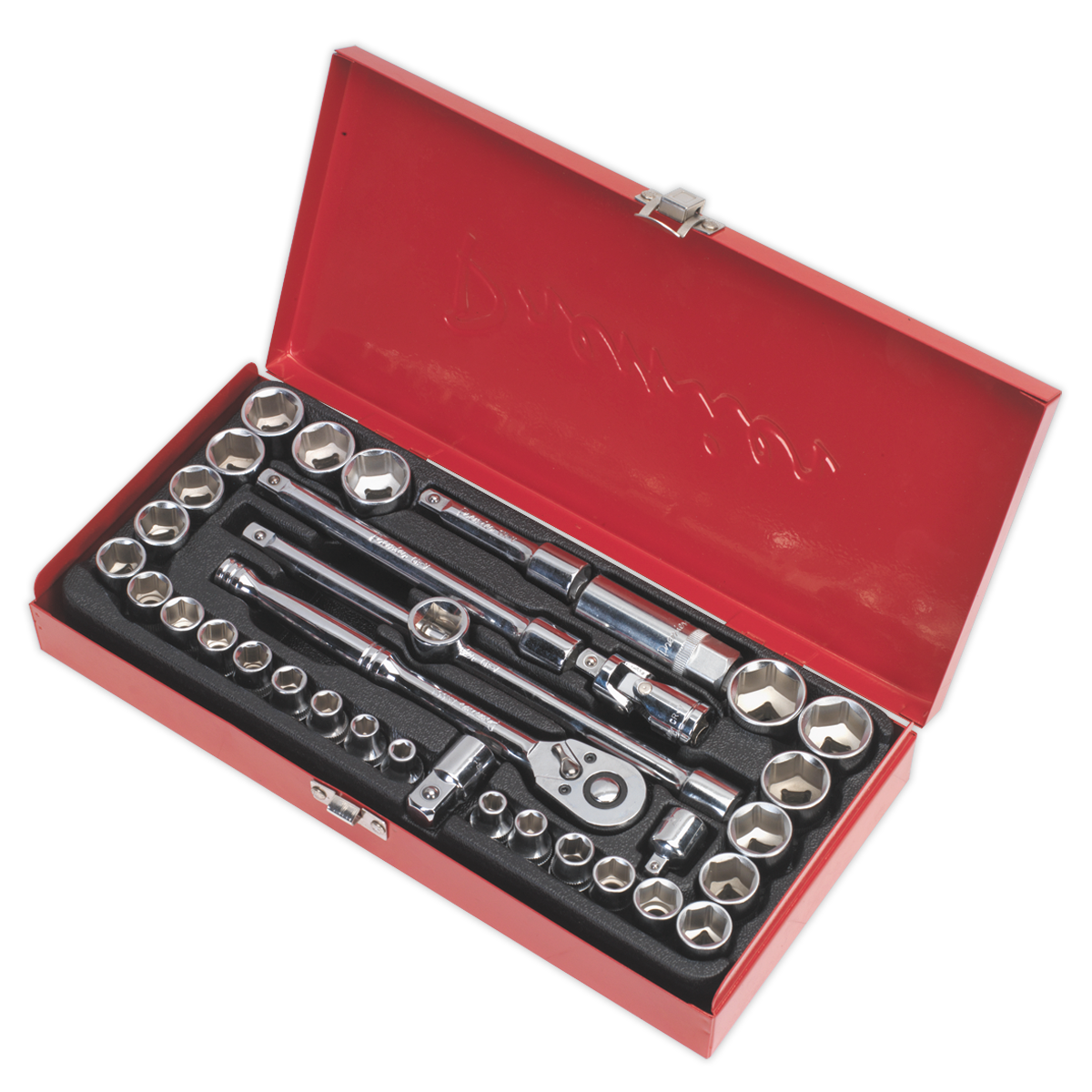 Sealey 35pc 3/8"Sq Drive Socket Set - Metric/Imperial AK691