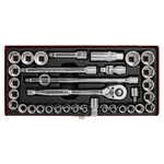 Sealey 35pc 3/8"Sq Drive Socket Set - Metric/Imperial AK691