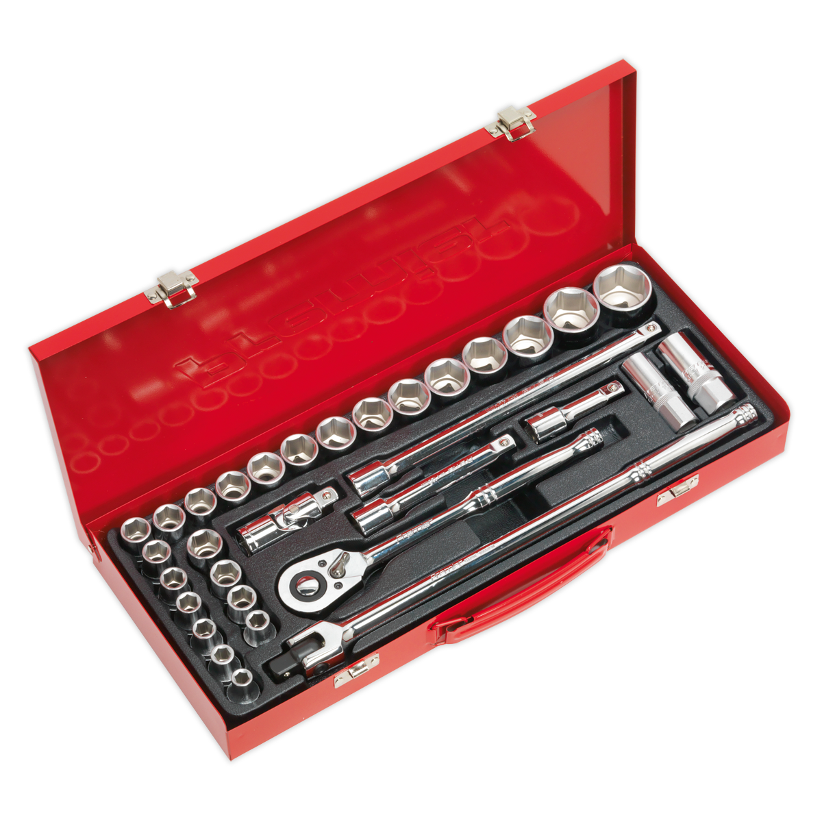 Sealey 32pc 1/2"Sq Drive Socket Set - Metric/Imperial AK693