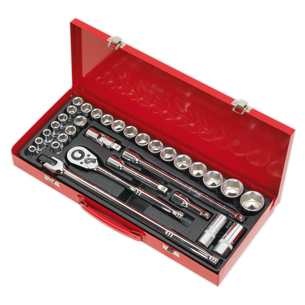 Sealey 32pc 1/2"Sq Drive Socket Set - Metric/Imperial AK693