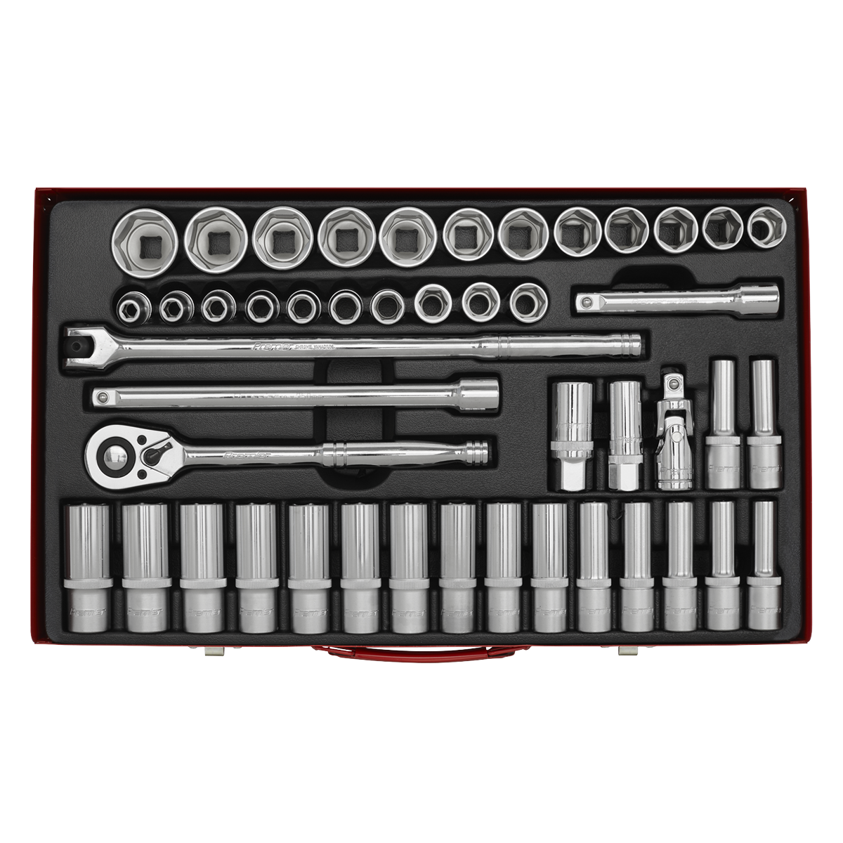 Sealey 46pc 1/2"Sq Drive Socket Set AK6941