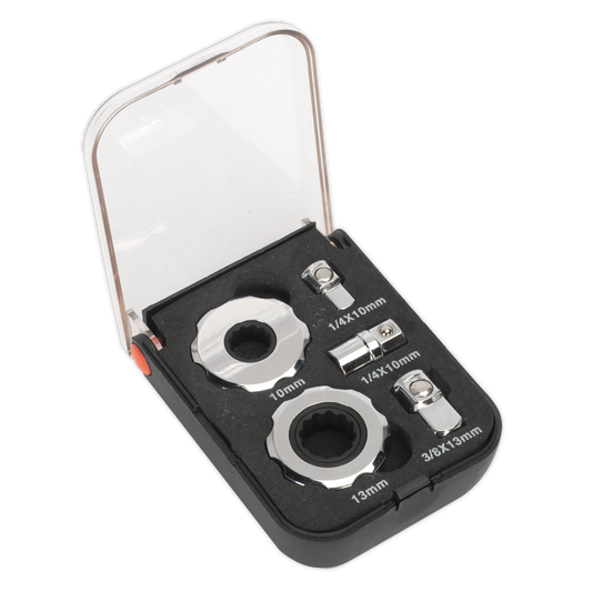 Sealey 5pc 1/4" & 3/8"Sq Drive Palm Ratchet Set AK6959