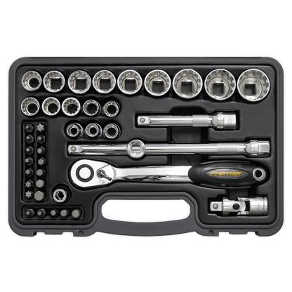 Sealey 42pc 1/2"Sq Drive Total Drive® Socket & Bit Set AK706
