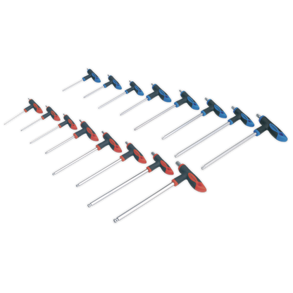 Sealey 16pc T-Handle TRX-Star* & Hex Key Set AK7147