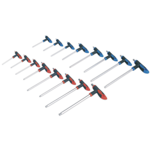 Sealey 16pc T-Handle TRX-Star* & Hex Key Set AK7147