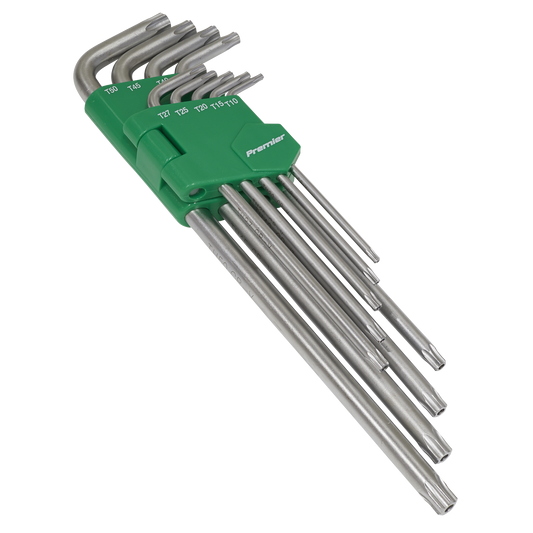 Sealey 9pc Extra-Long Security TRX-Star* Key Set AK7163