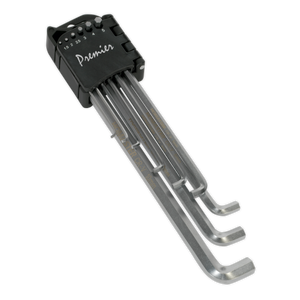 Sealey 9pc Stubby Element Extra-Long Hex Key Set AK7174