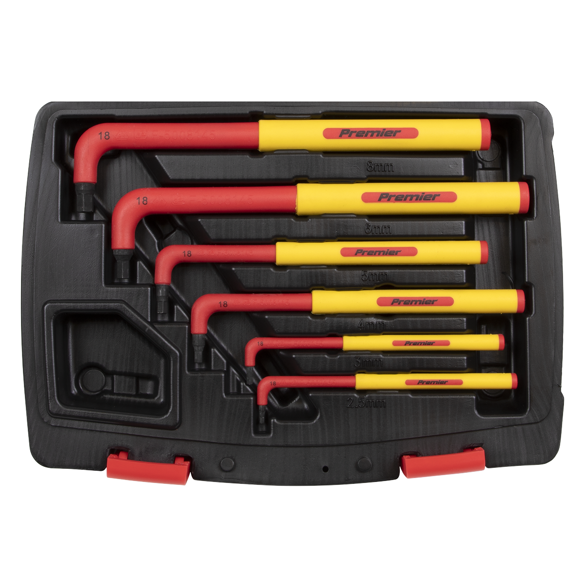 Sealey 6pc Extra-Long Hex Key Set - VDE Approved AK7177