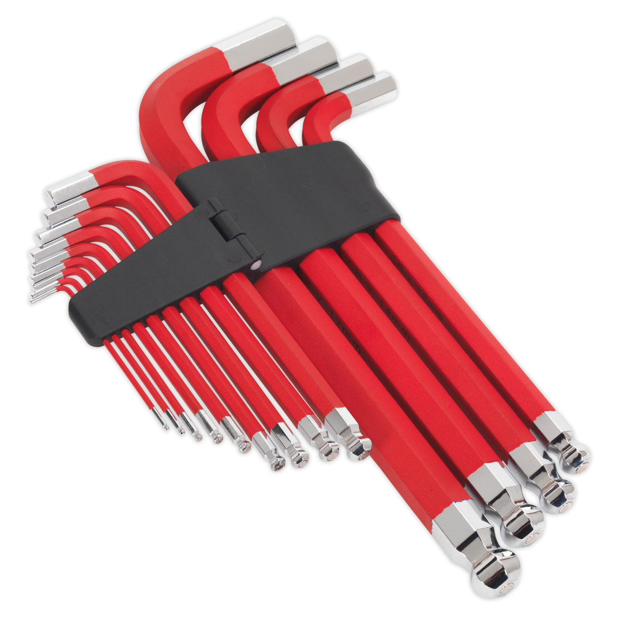 Sealey 13pc Anti-Slip Extra-Long Jumbo Ball-End Hex Key Set AK7187