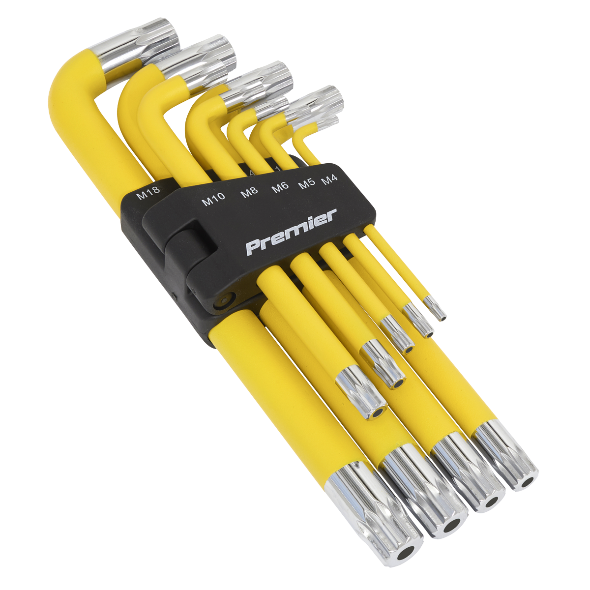 Sealey 9pc Anti-Slip Jumbo Spline Key Set AK7189