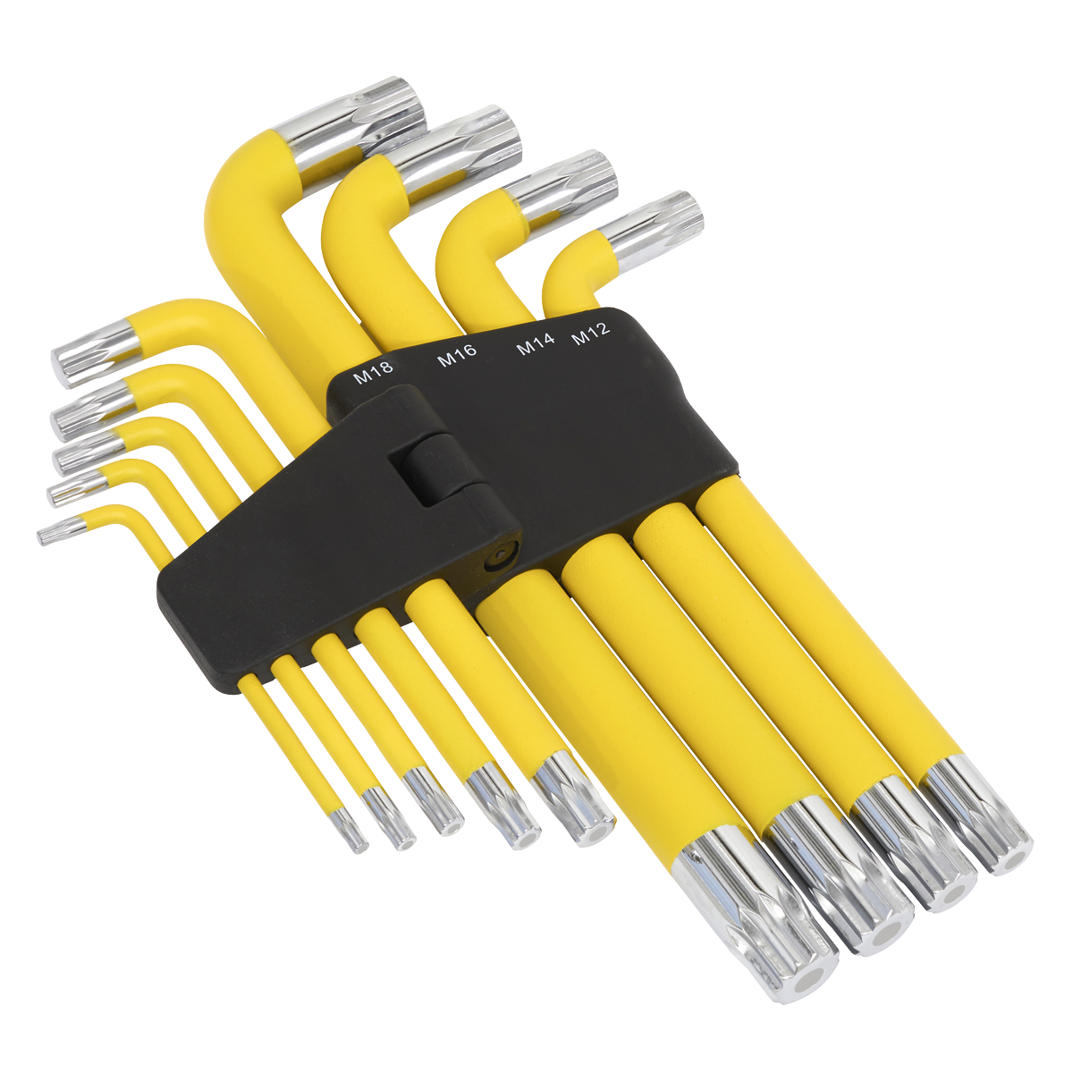 Sealey 9pc Anti-Slip Jumbo Spline Key Set AK7189