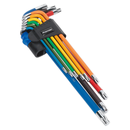 Sealey 9pc Anti-Slip Extra-Long TRX-Star* Key Set AK7194
