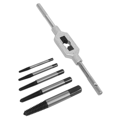 Sealey 6pc Helix Type Screw Extractor Set with Tap Wrench AK721