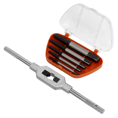 Sealey 6pc Helix Type Screw Extractor Set with Tap Wrench AK721