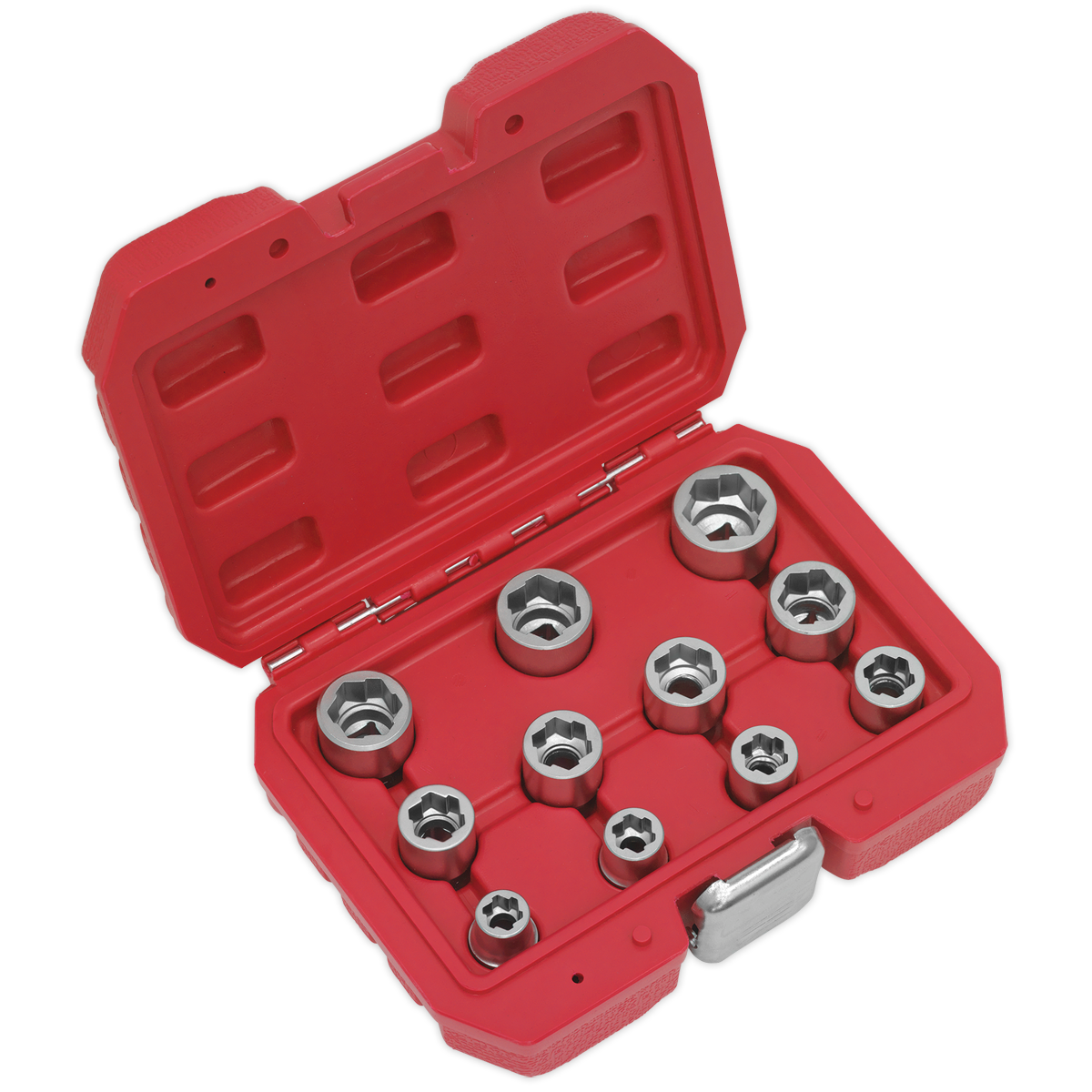 Sealey 11pc 3/8"Sq Drive Bolt Extractor Set AK7281