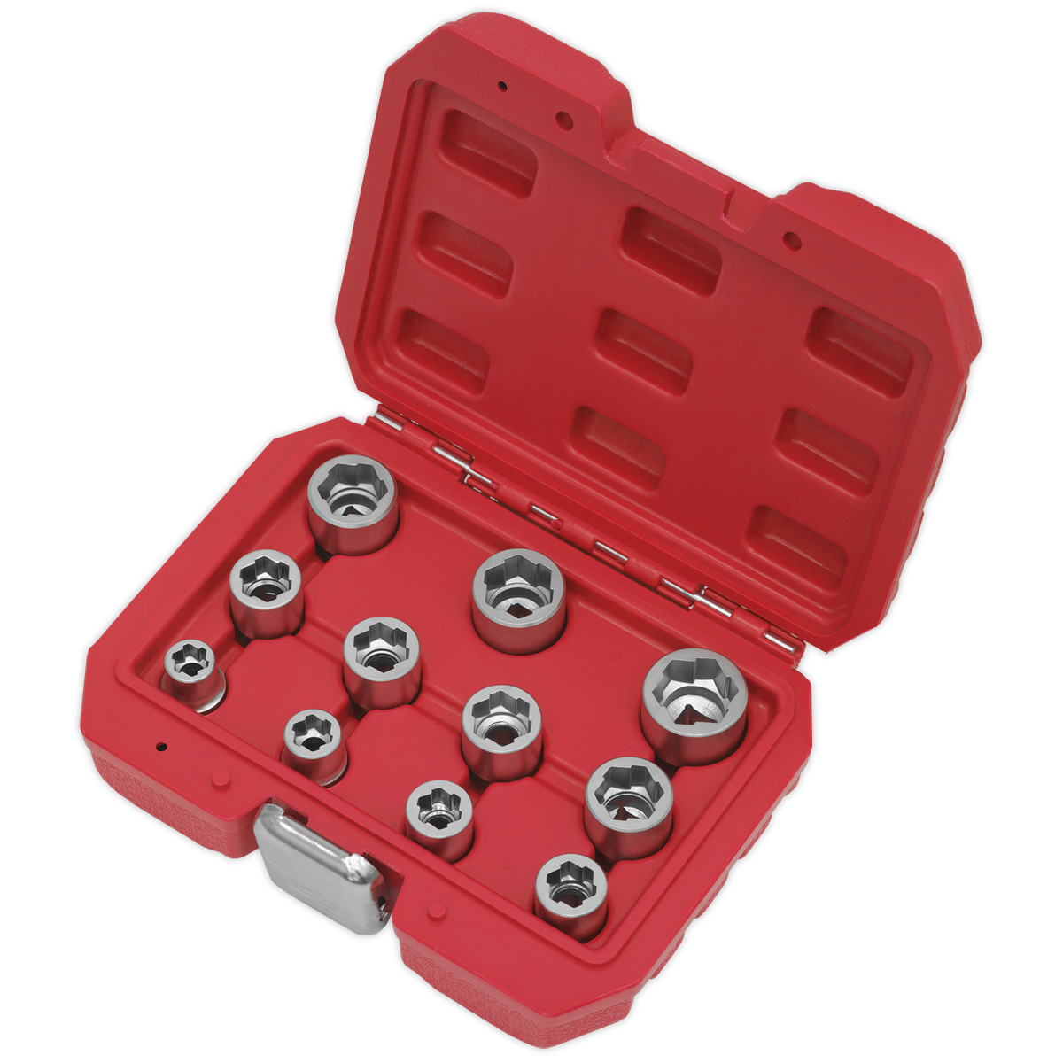 Sealey 11pc 3/8"Sq Drive Bolt Extractor Set AK7281