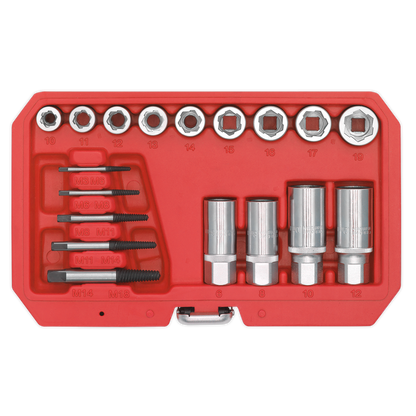 Sealey 18pc Bolt, Stud & Screw Extractor Set AK751