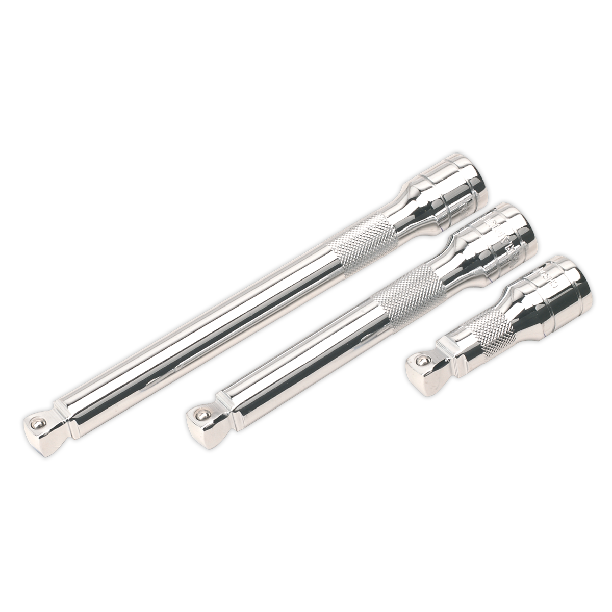 Sealey 3pc 1/2"Sq Drive Wobble/Rigid Extension Bar Set AK764