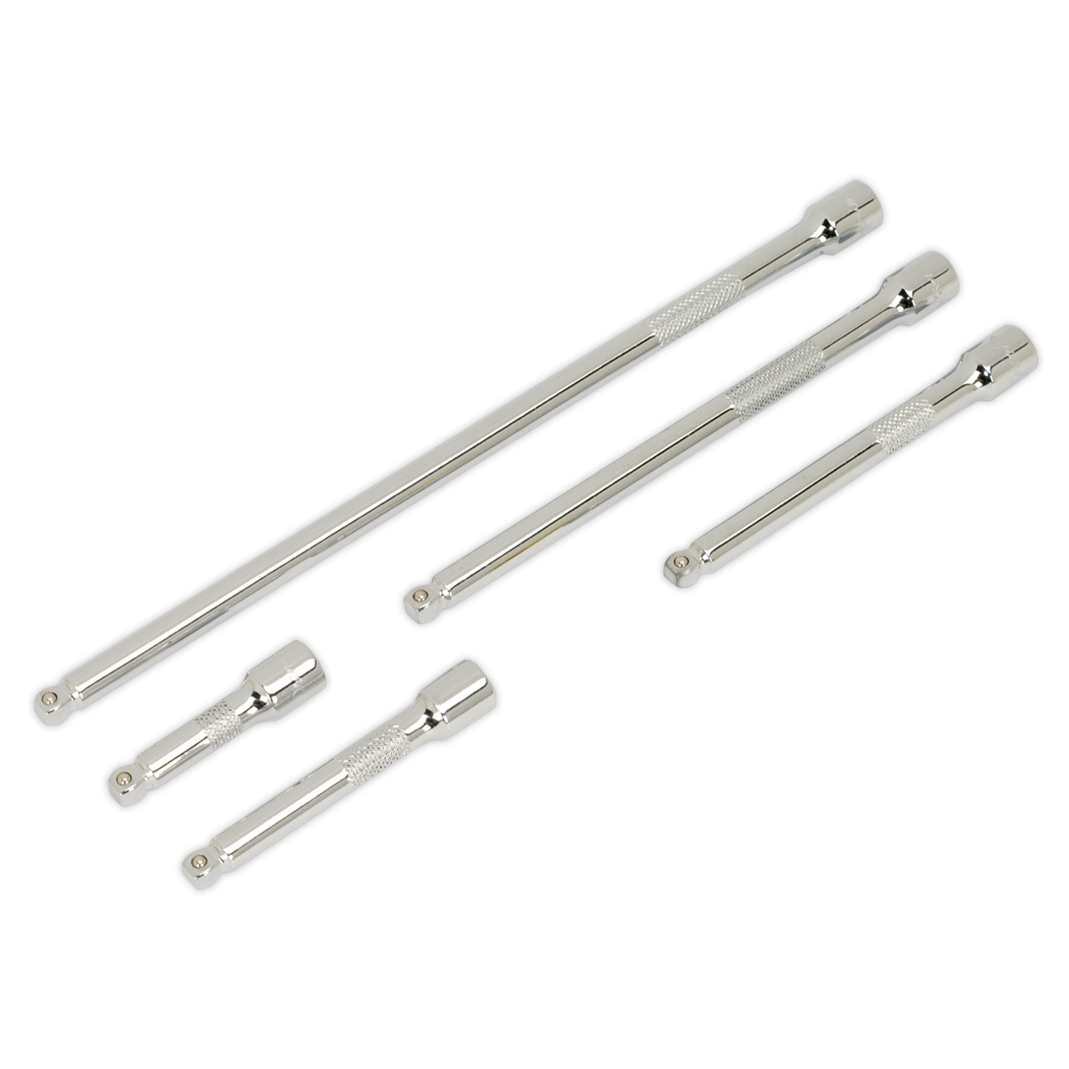 Sealey 5pc 1/4"Sq Drive Wobble Extension Bar Set AK766