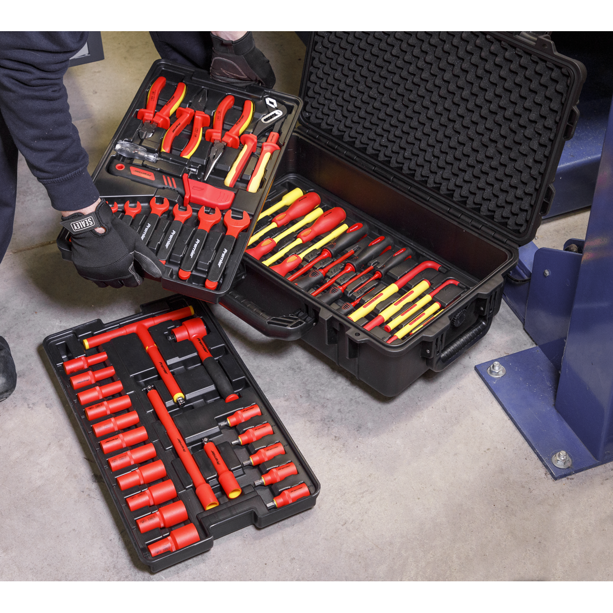 Sealey 50pc 3/8"Sq Drive 1000V Insulated Tool Kit AK7938