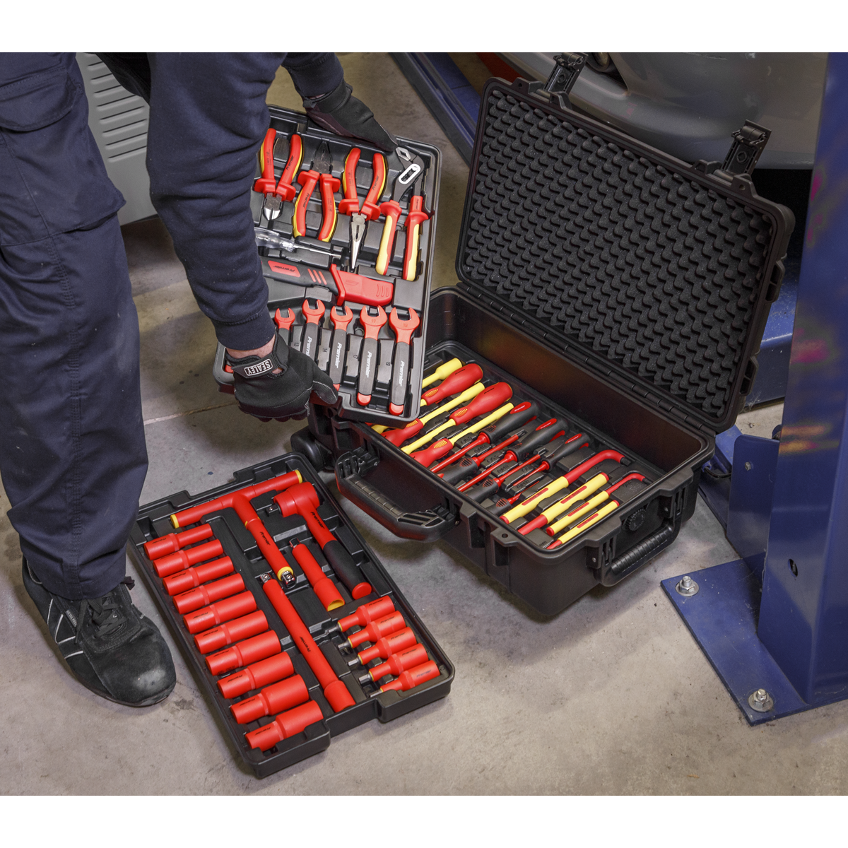 Sealey 49pc 1/2"Sq Drive 1000V Insulated Tool Kit AK7939