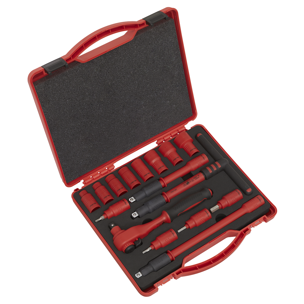 Sealey 16pc 3/8"Sq Drive Insulated Socket Set - VDE Approved AK7940