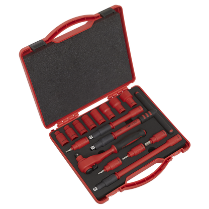 Sealey 16pc 3/8"Sq Drive Insulated Socket Set - VDE Approved AK7940