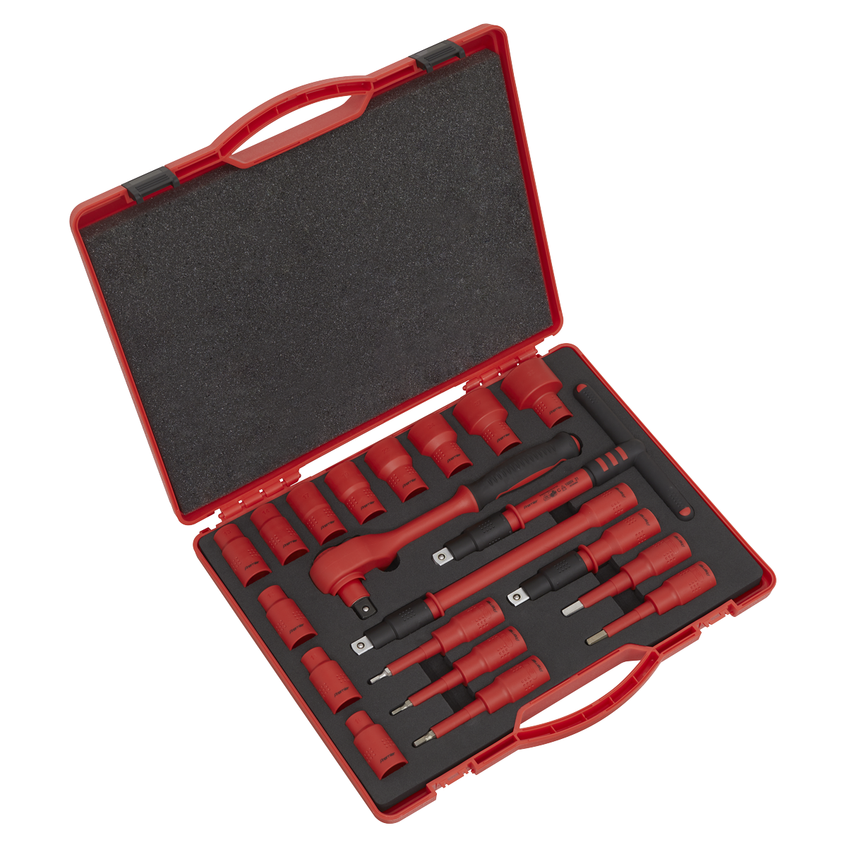 Sealey 20pc 1/2"Sq Drive Insulated Socket Set - VDE Approved AK7941