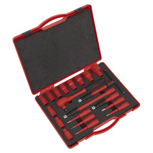 Sealey 20pc 1/2"Sq Drive Insulated Socket Set - VDE Approved AK7941