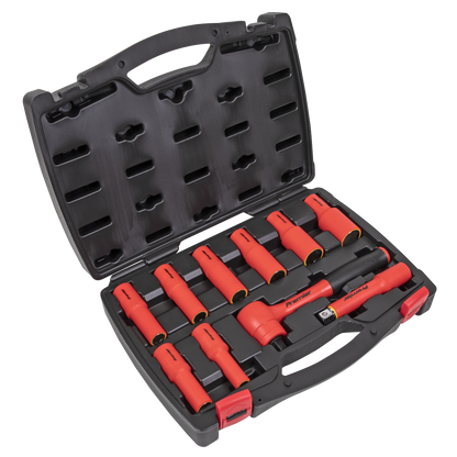 Sealey 10pc 1/2"Sq Drive Insulated Socket Set - VDE Approved AK7943