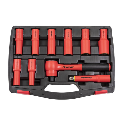 Sealey 10pc 1/2"Sq Drive Insulated Socket Set - VDE Approved AK7943