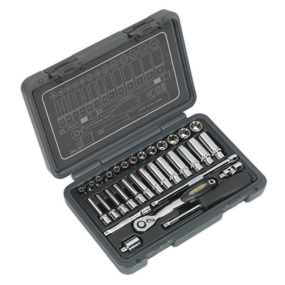 Sealey 32pc 1/4"Sq Drive Socket Set AK7950
