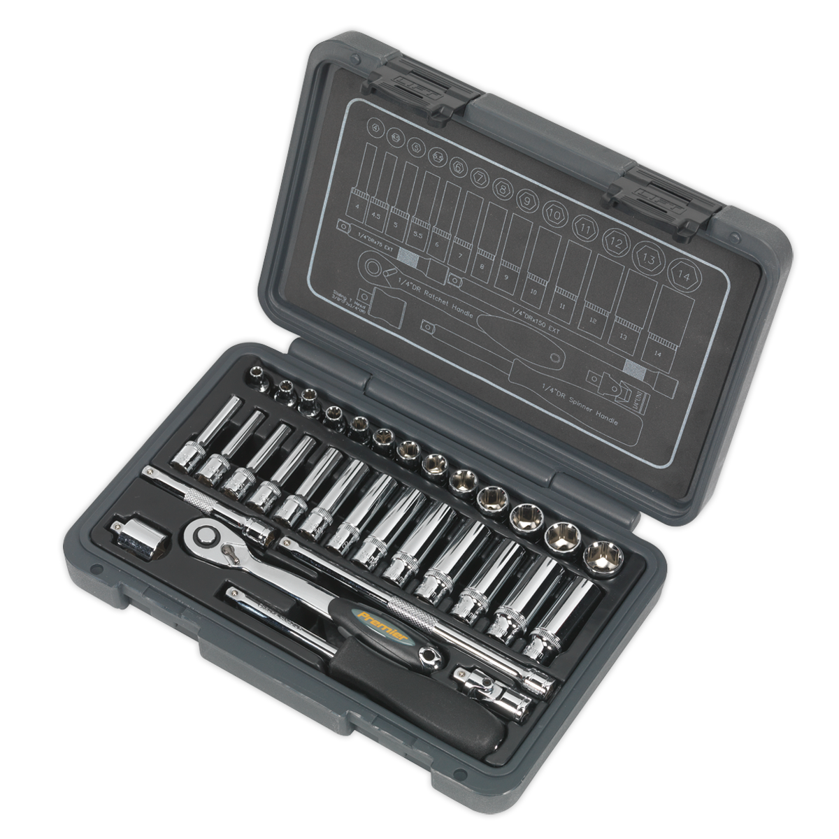 Sealey 32pc 1/4"Sq Drive Socket Set AK7950