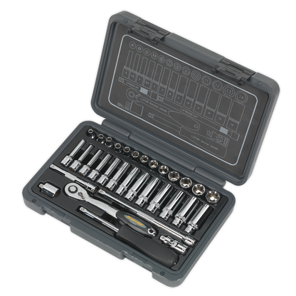 Sealey 32pc 1/4"Sq Drive Socket Set AK7950