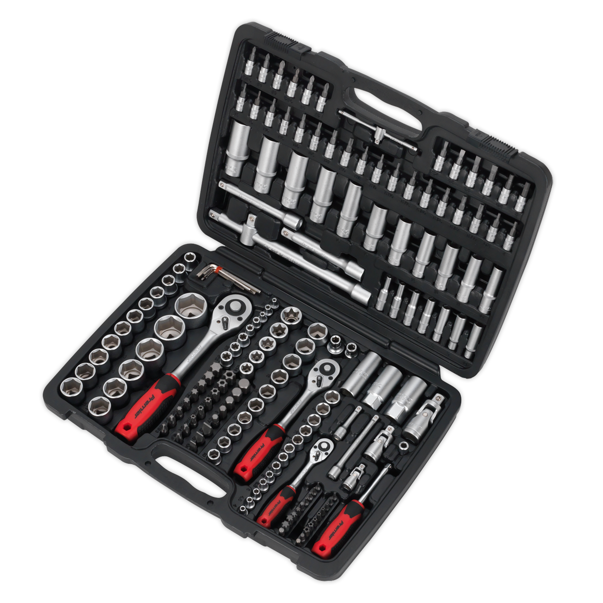 Sealey 172pc 1/4", 3/8" & 1/2"Sq Drive Socket Set AK7955EU
